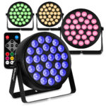 4x BeamZ BCC240 LED Flat Par Can Wash Lighting Package