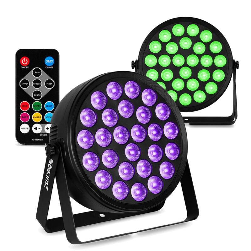 2x BeamZ BCC260 LED Flat Par Can Wash Lighting Package