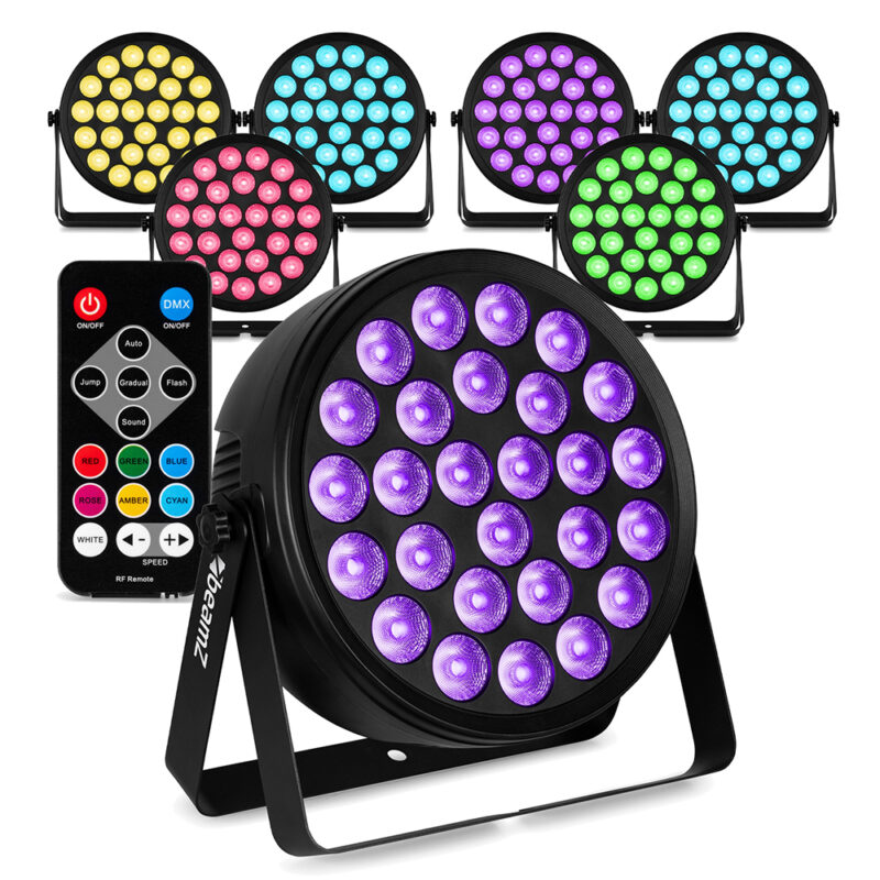 8x BeamZ BCC260 LED Flat Par Can Wash Lighting Package