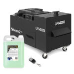 BeamZ Pro LF1400 Low Fog Machine with Ultrasonic Agitator & 5L Green Fluid