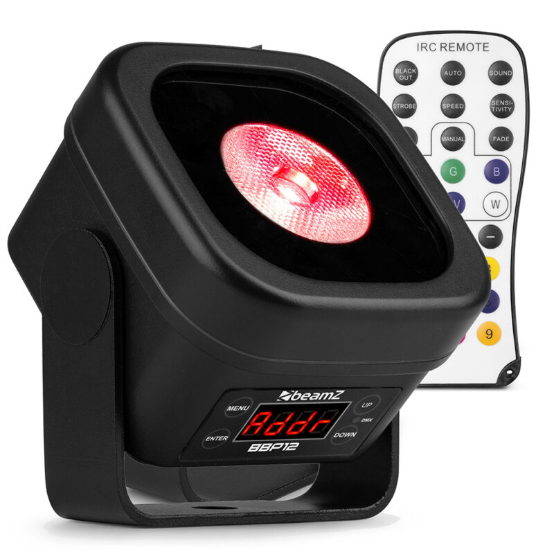 BeamZ BBP12 Mini Outdoor Wireless Battery Uplighter – 12W
