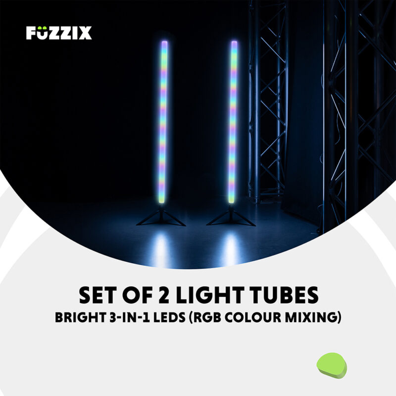 Fuzzix Starry Vertical Standing LED Tube Light Set – RGB