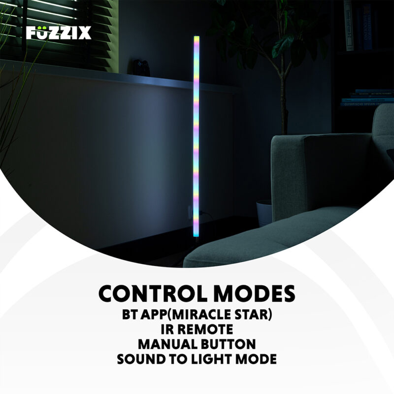 Fuzzix Starry Vertical Standing LED Tube Light Set – RGB