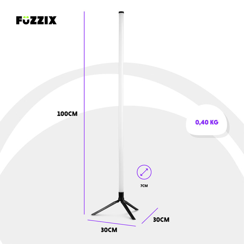 Fuzzix Starry Vertical Standing LED Tube Light Set – RGB