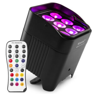 BeamZ Pro BBP59 Wireless Battery Powered Uplighter – 9x 12W IP65