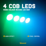 BeamZ Pro LUCID 2.4 LED COB Bar Light with 25 Degree Diffusion Filter