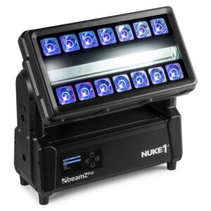 4x BeamZ NUKE1 Motorized LED Waterproof Wash Light with Flightcase