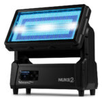2x BeamZ NUKE2 LED Strobe & Beam Waterproof Wash Light with Flight Case