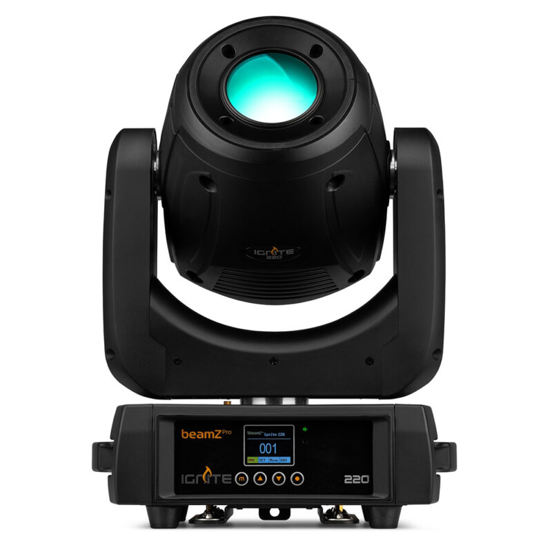 BeamZ Pro IGNITE220 LED Moving Head Spot Lights With Flightcase