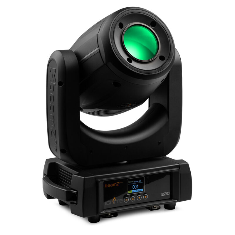 BeamZ Pro IGNITE220 LED Moving Head Spot Lights With Flightcase