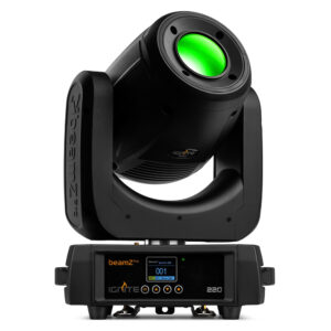 BeamZ Fuze Twin Moving Head Spot Light with LED T-Bar
