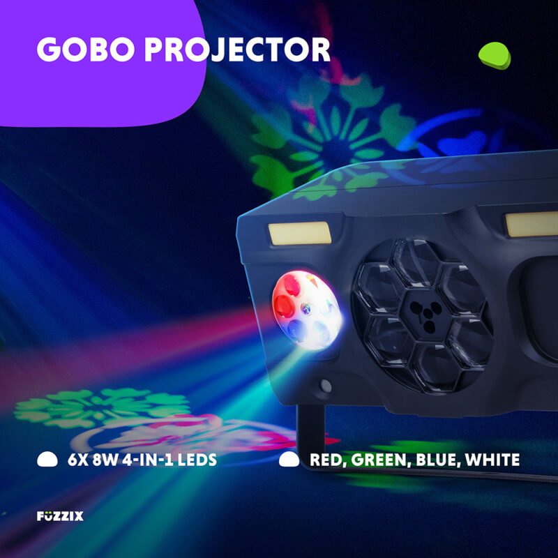 Fuzzix Stellar2 5-in-1 Multi DJ Disco Light Effect – DMX