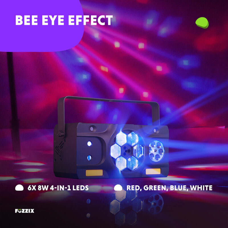 Fuzzix Stellar2 5-in-1 Multi DJ Disco Light Effect – DMX
