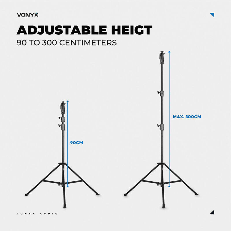 BeamZ Pro LSQ30 Professional Light Stand – 3.0m