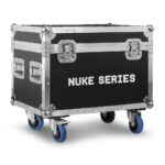 2x BeamZ NUKE1 LED Strobe & Beam Waterproof Wash Light with Flight Case