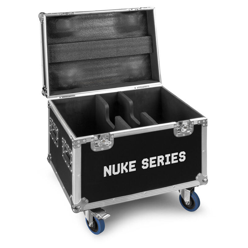 2x BeamZ Pro NUKE3 Strobe/Wash Outdoor Architectural Lights with Flight Case