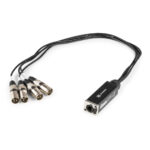 PD Connex 4x 3-Pin XLR to Ethernet RJ45 Audio Snake Cable – 0.7m, Male