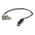 PD Connex 4x 3-Pin XLR to Ethernet RJ45 Audio Snake Cable – 0.7m, Female