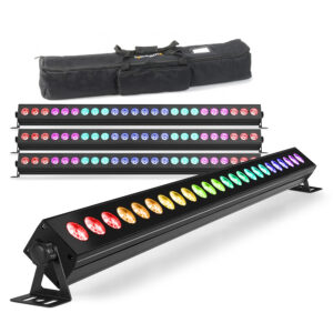 4x BeamZ LCB246 Aluminium LED Light Bar with Soft Case