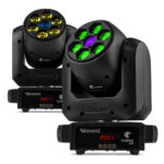 2x BeamZ Cobra 160 100W B-Eye Moving Head Spot Light With Gobo Wheel