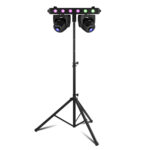 BeamZ Fuze Twin LED Moving Head Light Bar with Tripod Stand