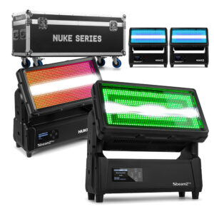 8x BeamZ Starcolor54 Architectural LED Light Bar with DMX Wall Controller