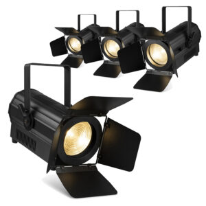 4x BeamZ Professional BTS250C COB LED Theatre Profile Spotlight – RGBW
