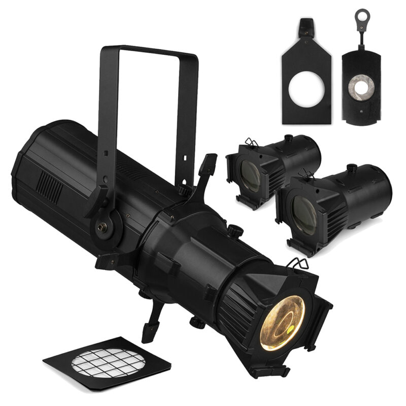 BeamZ Pro BTSE200 LED Profile Spot Light With Lens Tubes & Attachments