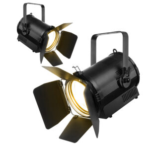 2x BeamZ Pro BTK100C Fresnel Spotlight with Zoom – 100W CW/WW