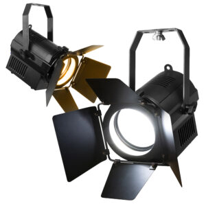 2x BeamZ BTF50Z Mini Fresnel COB LED Theatre Spot Light – White