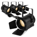 4x BeamZ Professional BTF200Z COB LED Fresnel Theatre Spot Light – White