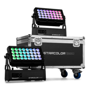 4x BeamZ SlimPar45 LED Par Can Light Package with Floor Stands
