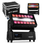 2x BeamZ NUKE1 LED Strobe & Beam Waterproof Wash Light with Flight Case