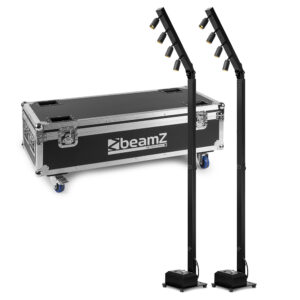 2x BeamZ LCB246IP Outdoor Weatherproof LED Light Bar with Soft Case