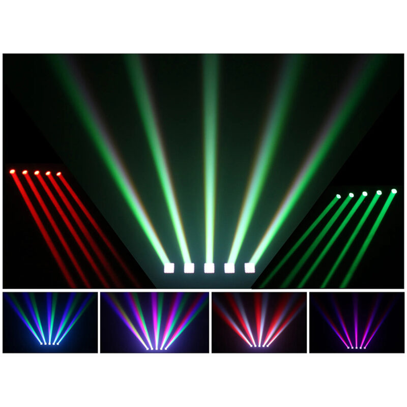 BeamZ Galaxy5 DMX Moving Head Light Bar – 5x 40W