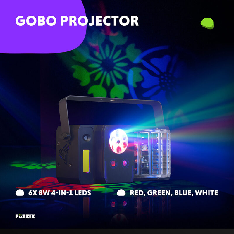 Fuzzix Stellar1 5-in-1 Multi DJ Disco Light Effect – DMX