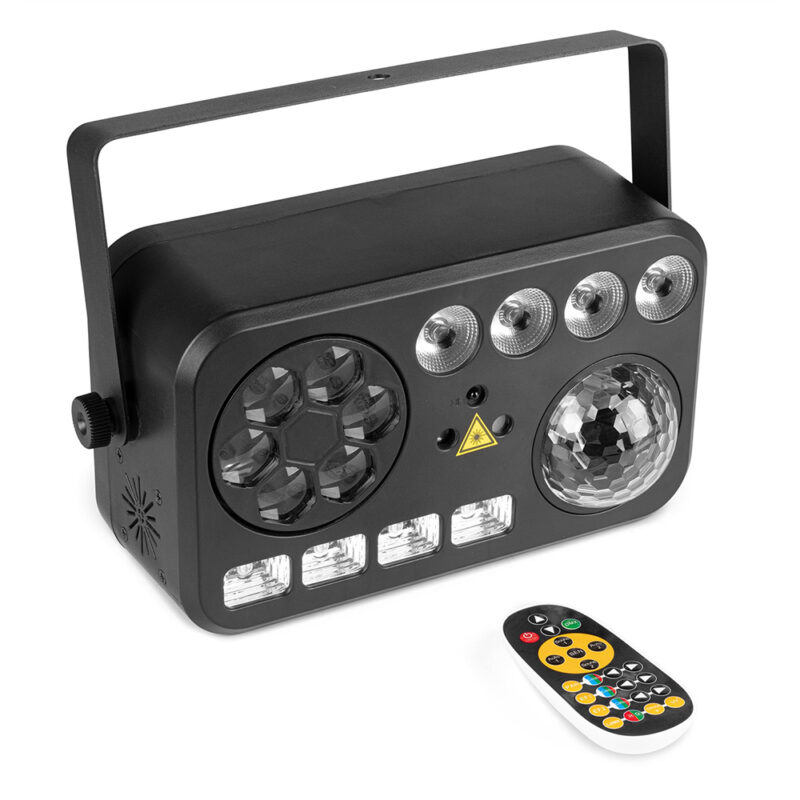 BeamZ Shimmer2 Multi LED Home DIsco Party Light – Sound Activated