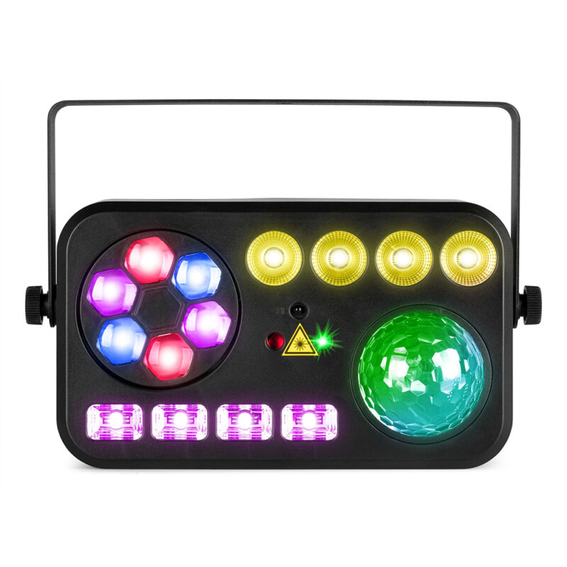 BeamZ Shimmer2 Multi LED Home DIsco Party Light – Sound Activated
