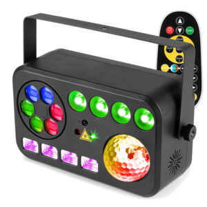 BeamZ Shimmer4 Multi LED Home DIsco Party Light – Sound Activated