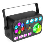 BeamZ Shimmer4 Multi LED Home DIsco Party Light – Sound Activated
