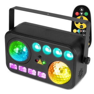 BeamZ Shimmer6 Multi LED Home DIsco Party Light – Sound Activated
