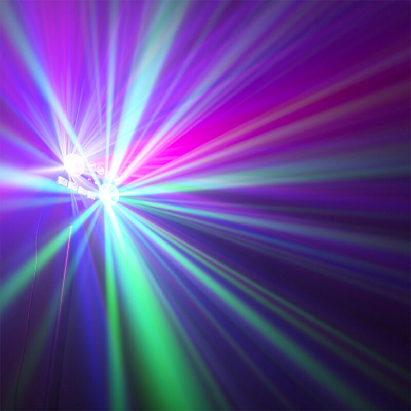 BeamZ Shimmer6 Multi LED Home DIsco Party Light – Sound Activated