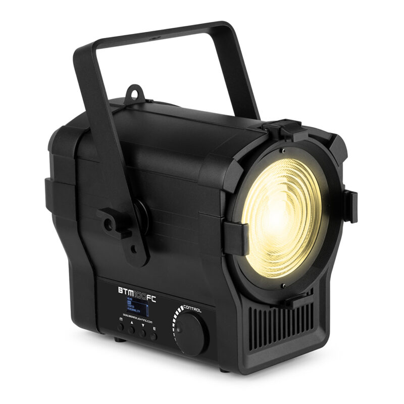 BeamZ Pro BTM100FC 100W Fresnel LED Spot Light with Zoom – RGBALC