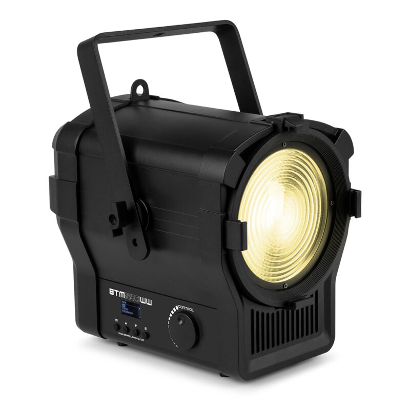BeamZ Pro BTM250WW 250W Fresnel LED Spot Light with Zoom – Warm White