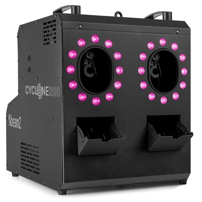 BeamZ Cyclone200 Professional Smoke Bubble Machine with Lights & DMX BeamZ Cyclone200 Professional Smoke Bubble Machine with Lights & DMX