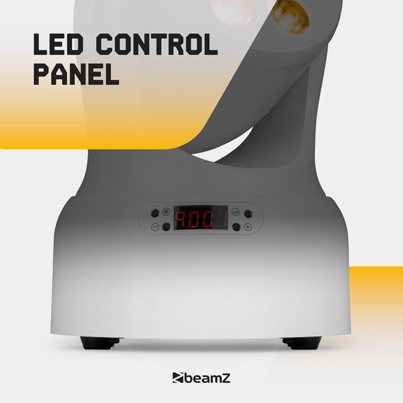 4 x BeamZ NOVA68-WH Compact Moving Head Wash Lights with 6x 8W LEDs
