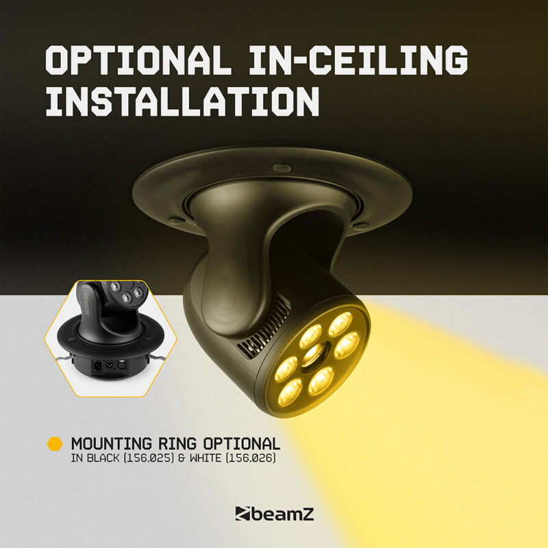 4 x BeamZ NOVA68G-BK Compact Moving Head Wash Lights with Gobos