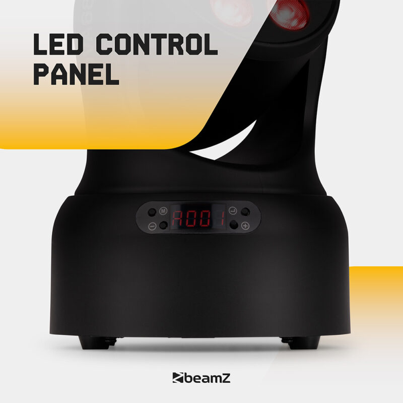 4 x BeamZ NOVA68G-BK Compact Moving Head Wash Lights with Gobos