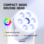 4 x BeamZ NOVA68G-WH Compact Moving Head Wash Lights with Gobos