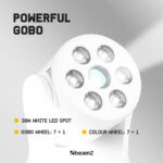 4 x BeamZ NOVA68G-WH Compact Moving Head Wash Lights with Gobos